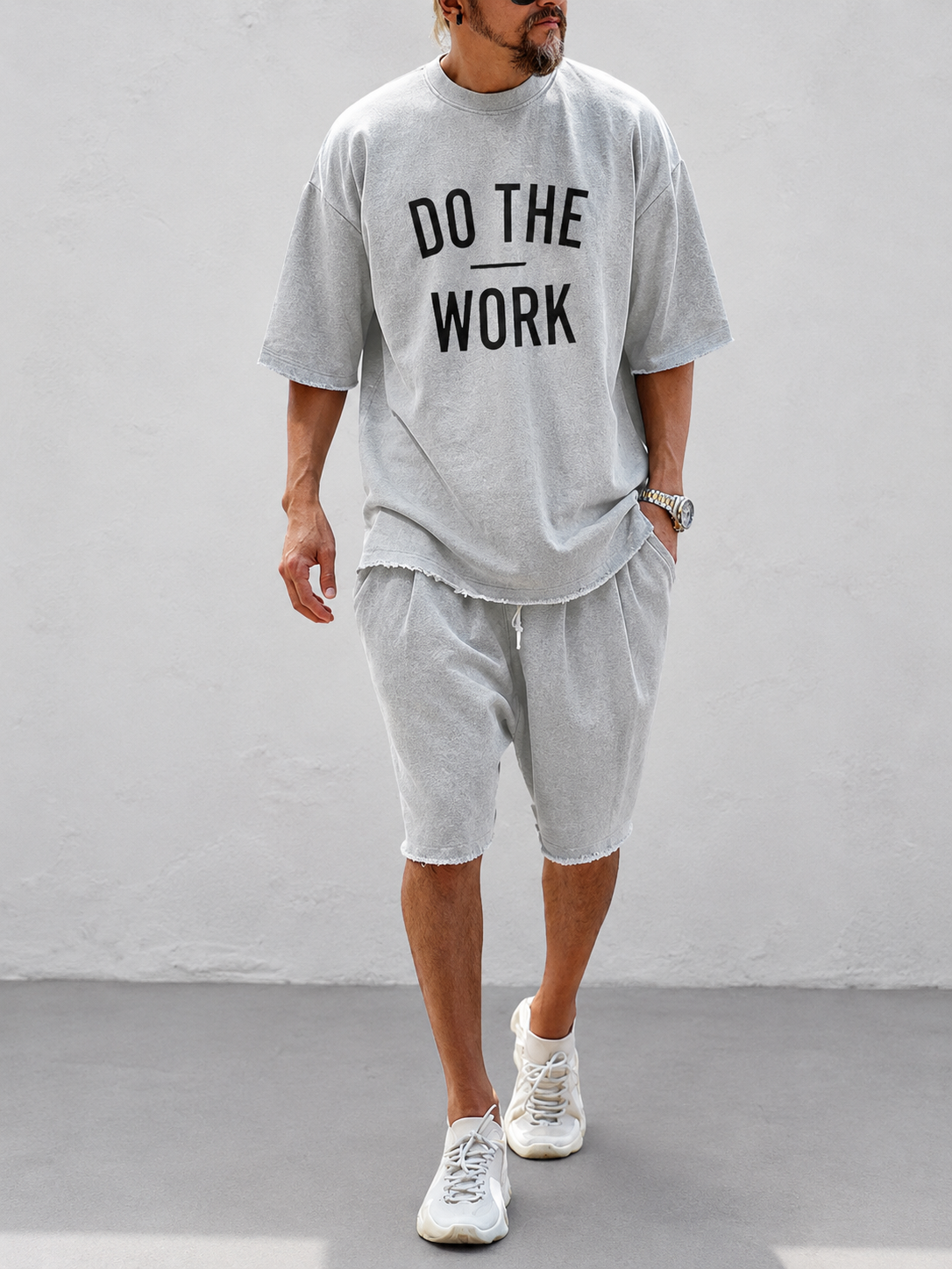 Gray Print / XXXL